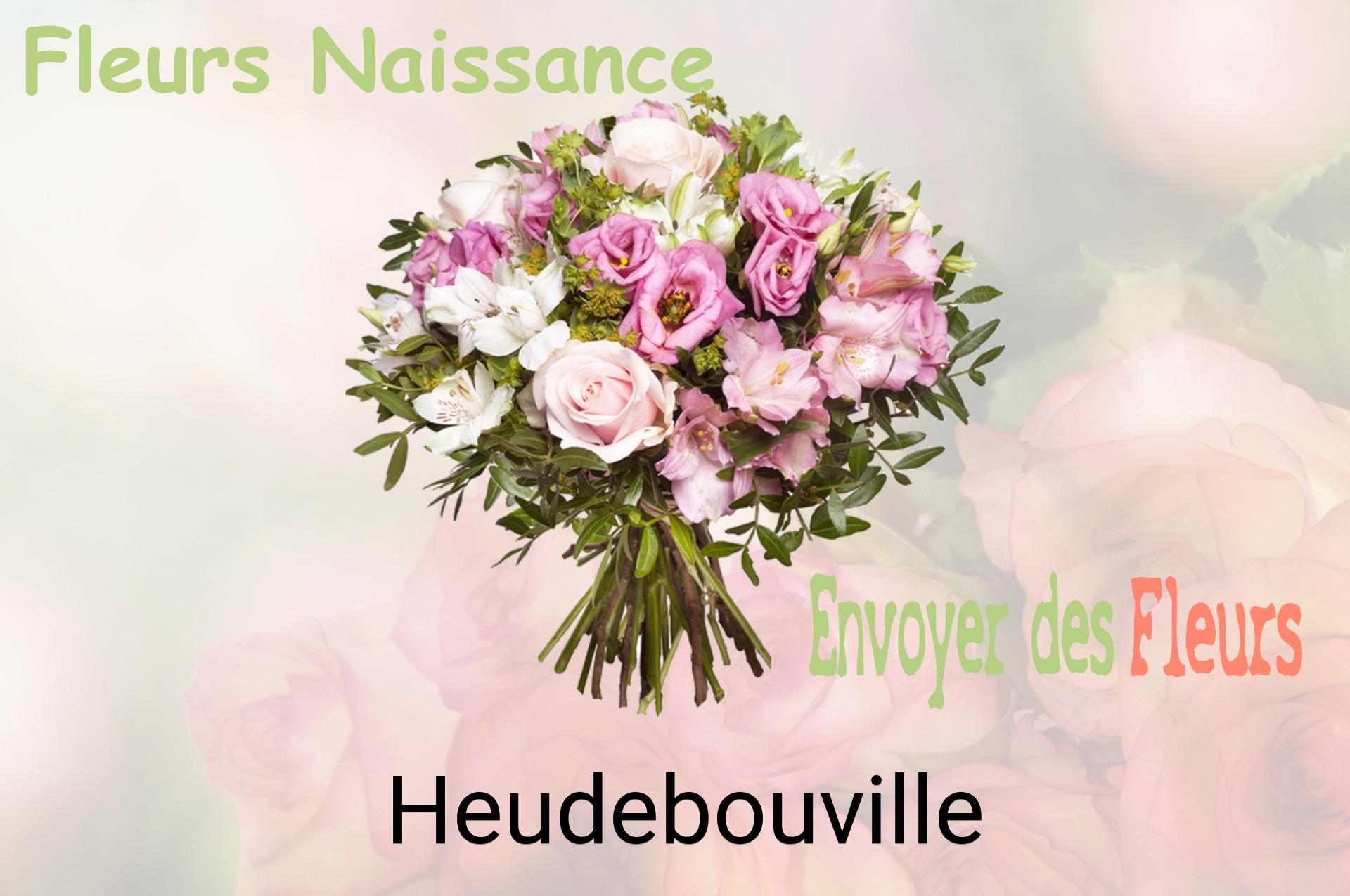 Bouquet de fleurs de naissance livré à Heudebouville